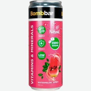 Напиток Bombbar обогащенный Лимонад со вкусом арбуза 330мл