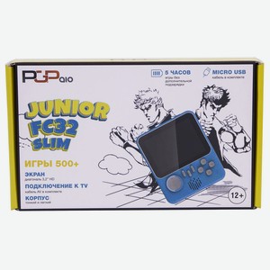 Приставка игровая портативная PGP AIO Junior FC32a Slim (голубая)
