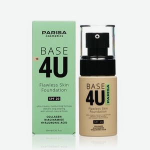 Тональный крем для лица Parisa Cosmetics Base 4U 13 Натуральный 60мл