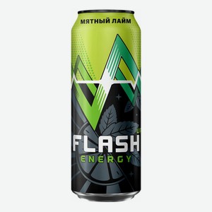 Энергетический напиток Flash Up Energy Мятный лайм газированный 450 мл
