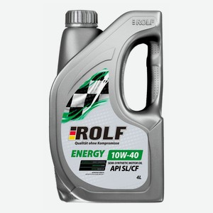 Моторное масло полусинтетическое Rolf Energy 10W-40 API SL/CF 4 л