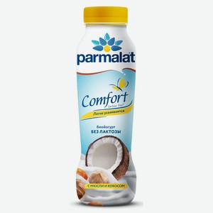 БЗМЖ Биойогурт пит безлактоз Parmalat Comfort мюс/кокос 290г
