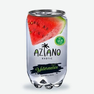 Напиток Азиано Арбуз газированный 0,350л