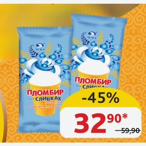 Мороженое Пломбир на сливках Челны Холод ваф/стак., 75 гр