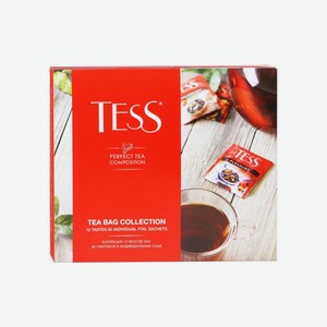 Чай Tess ассорти из 12 вкусов 60шт, 102г Россия