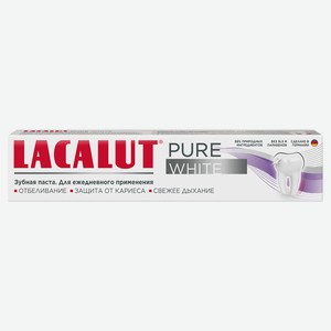 Зубная паста Lacalut Pure White с экстрактом папайи, 75 мл