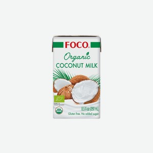 Кокосовое молоко Foco Organic Tetra Pak 250 мл