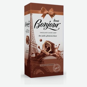 Конфеты Konti Bonjour со вкусом шоколада, 80 г