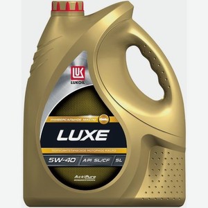 Моторное масло LUKOIL Люкс, 5W-40, 5л, полусинтетическое [19300]