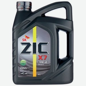 Моторное масло ZIC X7 Diesel, 10W-40, 4л, синтетическое [162607]