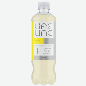 Напиток витаминизированный Lifeline Energy Лимон 500 мл