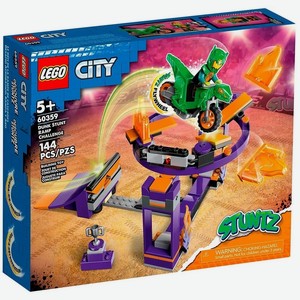 Конструктор LEGO City 60359 Лего Город  Испытание каскадеров с трамплином и кольцом 