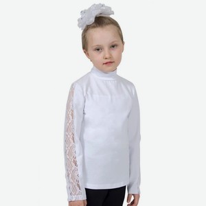Джемпер (блузка) для девочки д/р Basia р.122 цв.белый арт.Л2162