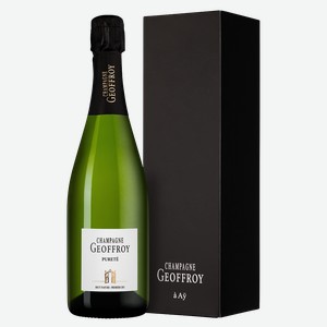 Шампанское Purete Premier Cru Brut Nature в подарочной упаковке, Geoffroy, 0.75 л.