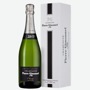 Шампанское Fleuron Blanc de Blancs Premier Cru Brut в подарочной упаковке, Pierre Gimonnet & Fils, 0.75 л.