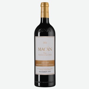 Вино Macan, Bodegas Benjamin de Rothschild & Vega Sicilia, 0.75 л.