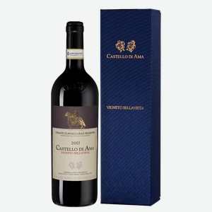 Вино Chianti Classico Gran Selezione Vigneto Bellavista в подарочной упаковке, Castello di Ama, 0.75 л.