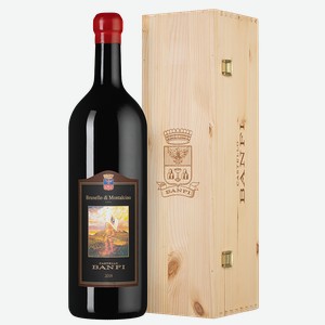 Вино Brunello di Montalcino в подарочной упаковке, Banfi, 3 л