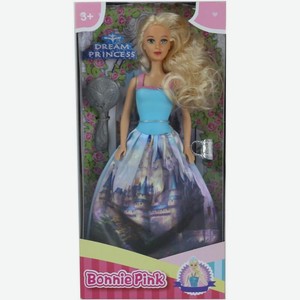 Кукла Bonnie принцесса в платье с принтом замка