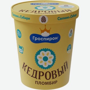 Мороженое Кедровый Пломбир ванильный кедровый орех 410г