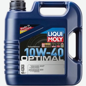 Моторное масло LIQUI MOLY Optimal, 10W-40, 4л, полусинтетическое [3930]