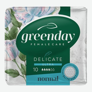 Прокладки гигиенические Green Day Delicate Ultra Normal Dry, 10 шт