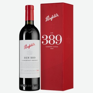 Вино Penfolds Bin 389 Cabernet Shiraz в подарочной упаковке 0.75 л.