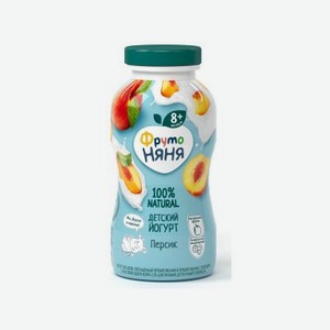 Йогурт питьевой Фрутоняня, с персиком 2,5% 200 мл