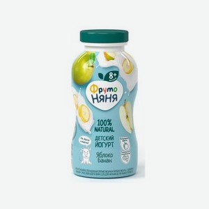 Йогурт питьевой ФрутоНяня, с яблоком и бананом 2,5% 200 мл