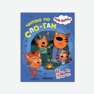 Книга Мозаика kids Три кота Читаю по слогам. Ночь на природе