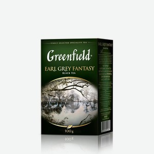 Чай Greenfield Earl grey fantasy черный с бергамотом, 100г Россия
