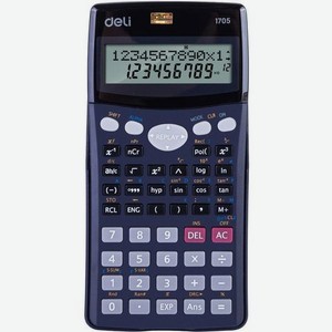 Калькулятор Deli E1705, 10+2-разрядный, черный