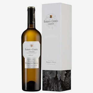 Вино Baron de Chirel Blanco в подарочной упаковке, Marques de Riscal, 0.75 л.