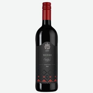 Вино Мерло, Сикоры, 0.75 л.