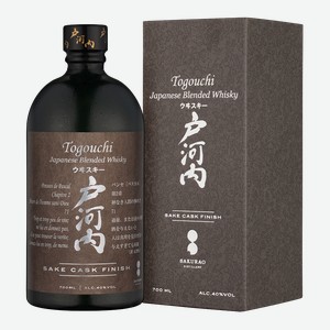 Виски Togouchi Sake Cask Finish в подарочной упаковке 0.7 л.