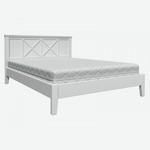 Двуспальная кровать Массив Сосны Альта Белый античный 160х200 см