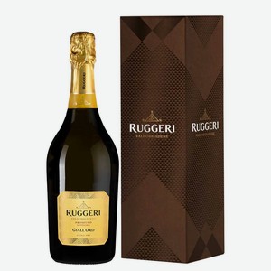 Игристое вино Prosecco Giall oro в подарочной упаковке, Ruggeri, 0.75 л.