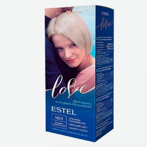 Крем-краска для волос стойкая ESTEL LOVE тон 10/1 Блондин серебристый
