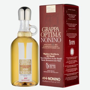 Граппа Optima в подарочной упаковке, Nonino, 0.7 л.
