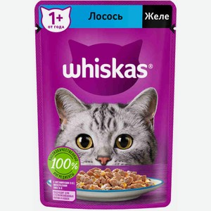 Корм для кошек Whiskas Рыбная коллекция с лососем, 75 г