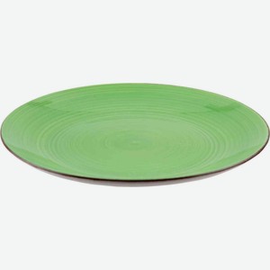 Тарелка обеденная Maxus HT514G-D зеленая, 26 см