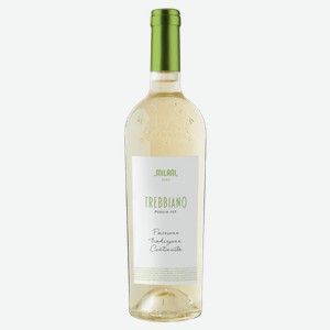 Вино МИЛАНИ ТРЕББЬЯНО, белое, сухое, 0,75л., Италия