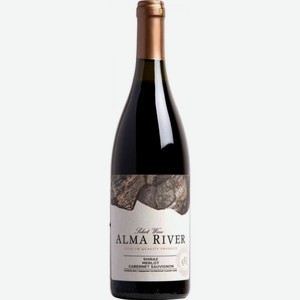 Вино Alma River Шираз красное полусладкое 12 % алк., Россия, 0,75 л