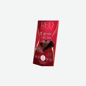 Шоколад темный Red Экстра какао 60% без сахара 85 г