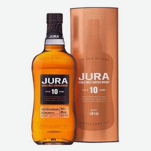 Виски Jura Aged 10 Years в подарочной упаковке, Jura Distillery, 0.7 л.
