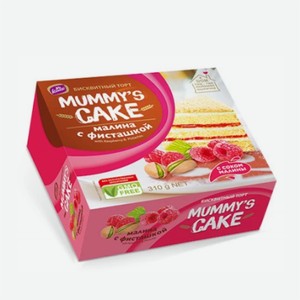 Торт MUMMY S CAKE малина-фисташка 310г