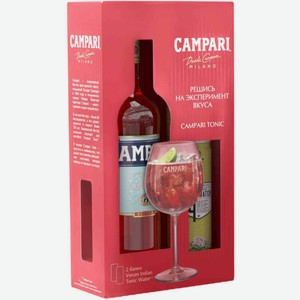 Ликер Campari + тоник в подарочной упаковке 25 % алк., Италия, 0,75 л