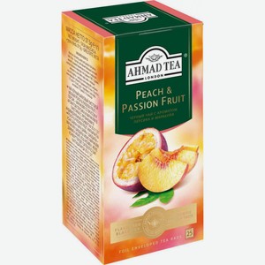 Чай чёрный Ahmad Tea Peach & Passion Fruit, 25×1,5 г