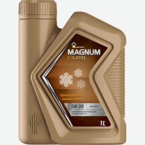 Масло моторное синтетическое Rosneft Magnum coldtec 5W-30, 1 л