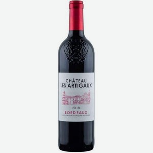 Вино Шато Ле Артиго Бордо AOC BORDEAUX Красное Сухое 0.75л